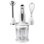Blender 4 in 1, Hausberg HB-7666AB, 2 viteze, motor cupru, lama din inox, 350W, Alb