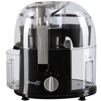 Storcator de fructe Hausberg HB7500NG, 2 viteze, lame inox, 400ml, 350 W, Negru
