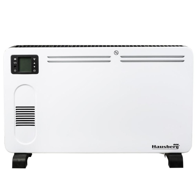 Convector Electric, Hausberg, Putere 2000W, 3 Trepte De Putere, Afisaj LCD, Plus Ventilator Turbo
