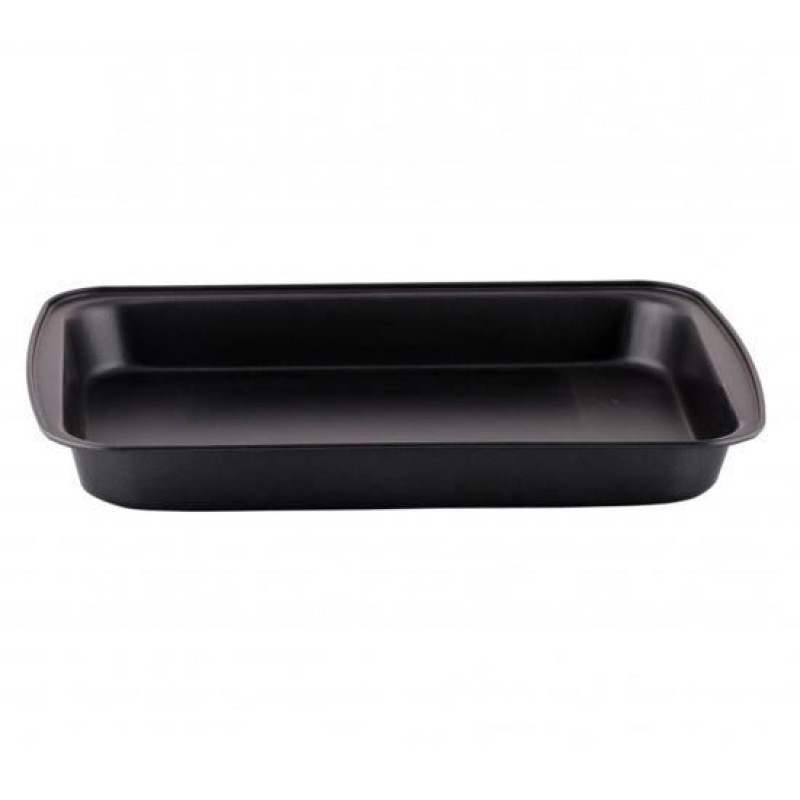 Tava dreptunghiulara pentru copt, Ertone ERT-MN 562B, anti-aderenta, 33,5x22x4 cm, Negru