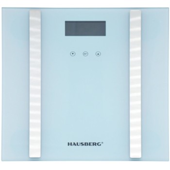 Cantar de baie Hausberg HB-6004AB, 180kg, Afisaj Led, inchidere automata, putere 6V, Alb