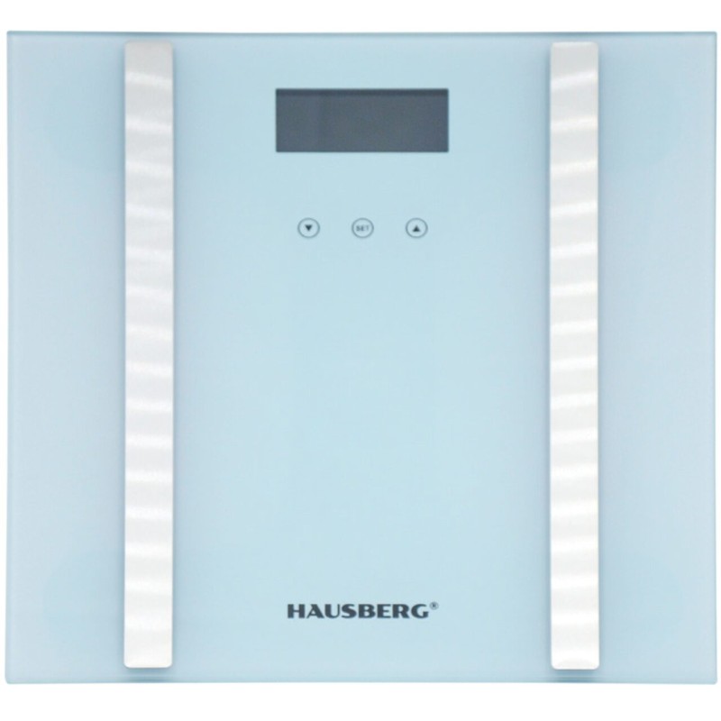 Cantar de baie Hausberg HB-6004AB, 180kg, Afisaj Led, inchidere automata, putere 6V, Alb