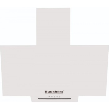 Hota Incorporabila decorativa Hausberg HB-1510AB, 60 cm, Filtru aluminiu, motor eco 450m3/h, Alb