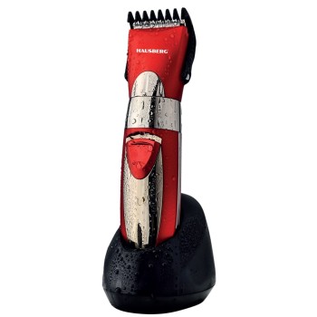 Masina de tuns reincarcabila HAUSBERG HB-64RS cu adaptor, Rosu