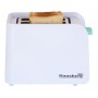 Prajitor de paine Hausberg HB-195BL, 750 W, 2 felii, functie decongelare, functie reincalzire, 6 trepte putere, Alb/Bleu