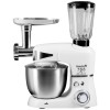Robot de bucatarie multifunctional All-in-one Hausberg HB-7605AB, 1000 W, mixer/blender/tocat carne, Alb