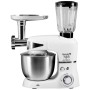 Robot de bucatarie multifunctional All-in-one Hausberg HB-7605AB, 1000 W, mixer/blender/tocat carne, Alb