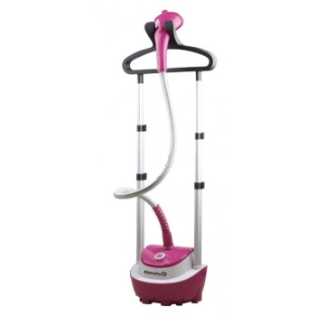Aparat de calcat vertical cu aburi Hausberg HB-7890RZ, 1600 W, 1.5 L, Roz