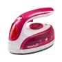 Fier calcat de voiaj Hausberg HB-7910RS, 800-1000W, rezervor de apa 50ml, Rosu-Alb