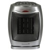 Aeroterma ceramica HAUSBERG HB-8300, 1500W, Termostat Reglabil, 2 Viteze, Functie Ventilator, Siguranta Anti Cadere, Silentios, Maner transport, Argintiu