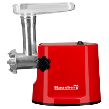 Masina de tocat carne Hausberg HB-3415RS,1000 W, 1Kg/min, Rosu