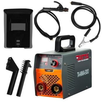 Aparat de sudura smart Tatta TA-MMA-300, autotestare la pornire, putere absorbita 9.5 kVA, eficienta 85%, electrod 1.6-4.0 mm, accesorii incluse
