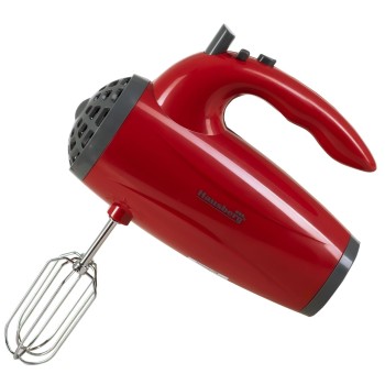 Mixer de mana Hausberg HB-4119RS, 5 viteze, putere 300W, motor de cupru, Rosu