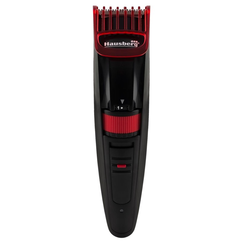 Masina de tuns Hausberg HB-66RS, Reincarcabila, Lame detasabile, Pieptene ajustabil, Rosu