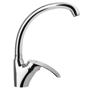 Pachet Chiuveta Bucatarie Sanitec SN9026, pentru blat 60X43 cm , anticalcar, baterie Sanitec SN2005 monocomanda, Inox