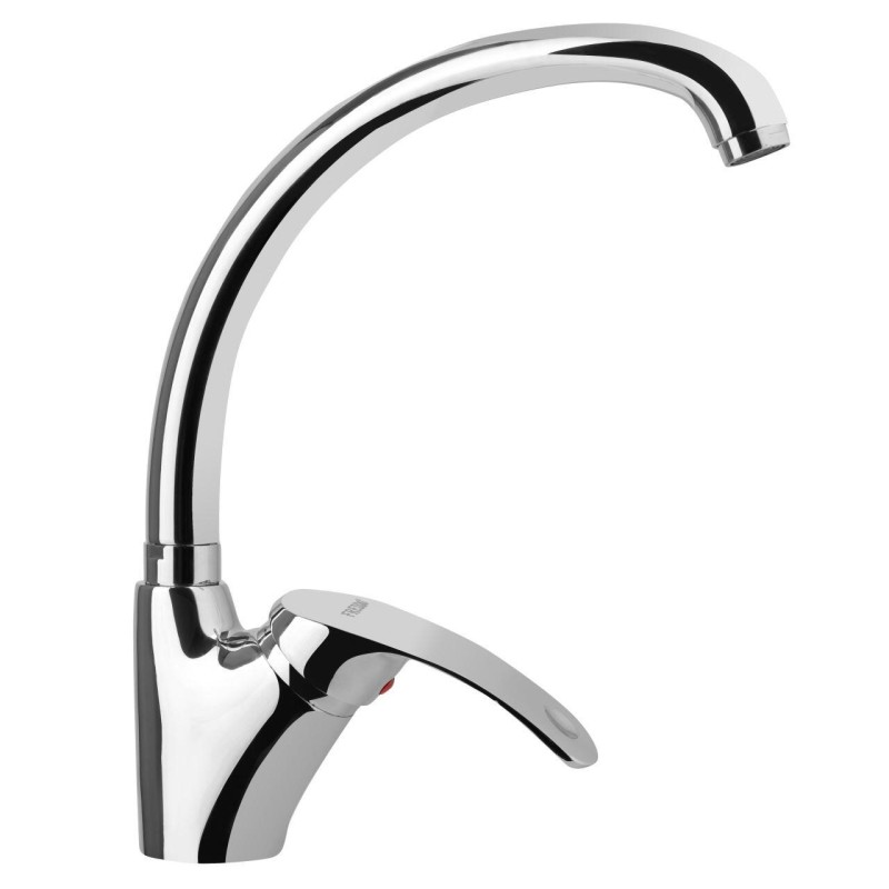 Pachet Chiuveta Bucatarie Sanitec SN9026, pentru blat 60X43 cm , anticalcar, baterie Sanitec SN2005 monocomanda, Inox