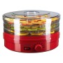 Deshidrator de alimente electric Hausberg HB-810RS ,Termostatul reglabil ,Putere 250 W, motor cupru, rosu