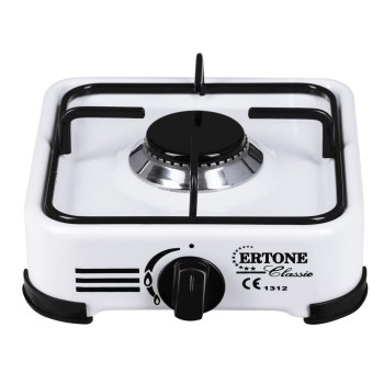 Minigaz emailat, Ertone MN206A, , 1 arzator, aprindere automata, alb