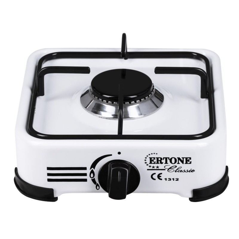 Minigaz emailat, Ertone MN206A, , 1 arzator, aprindere automata, alb