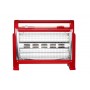 Radiator cu quartz HAUSBERG HB-8102, 1600W, 2 trepte, Protectie la supraincalzire, Rosu
