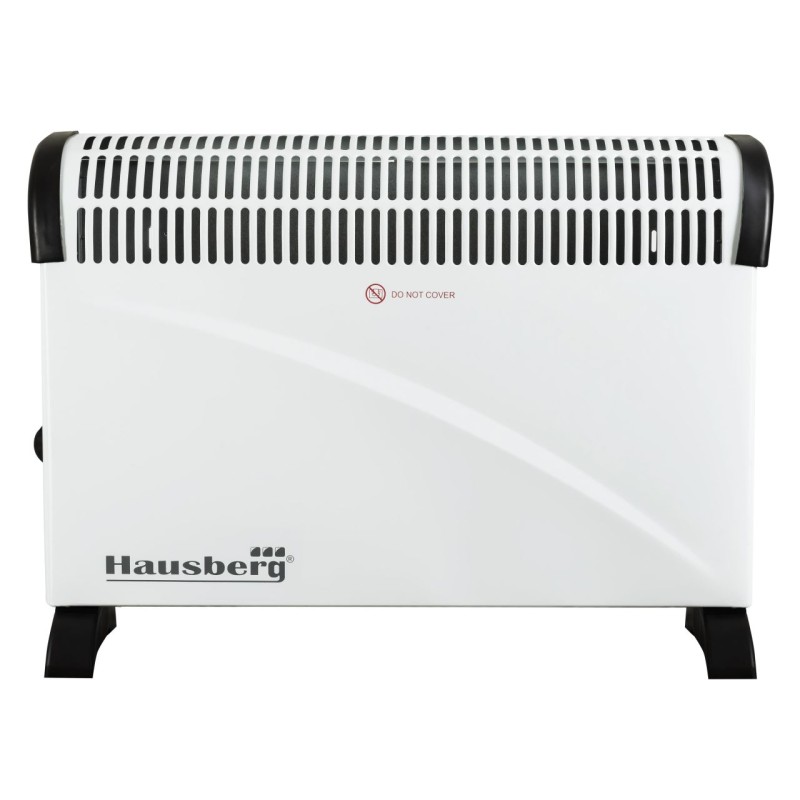Convector electric Hausberg HB 8201, 2000 W, 3 nivele de putere, termostat reglabil, functie turbo