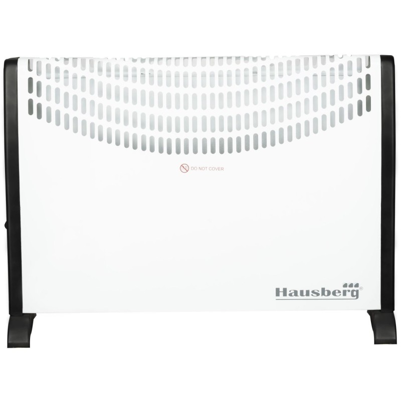 Convector electric podea/perete Hausberg HB 8191, 2000 W, 3 nivele de putere, termostat reglabil