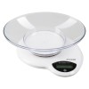 Cantar de bucatarie Hausberg HB-6015AB, 3kg, cu Bol din Plasic, Alb