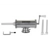 Aparat cu sprit pentru prepararea carnatilor, capacitate 2.5 Kg, aluminiu inoxidabil, Argintiu