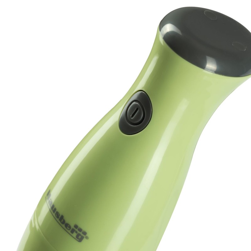 Blender de mana Hausberg HB-7669VR, 350 W, Lama din otel inoxidabil, Ax interior din otel inoxidabil, Verde