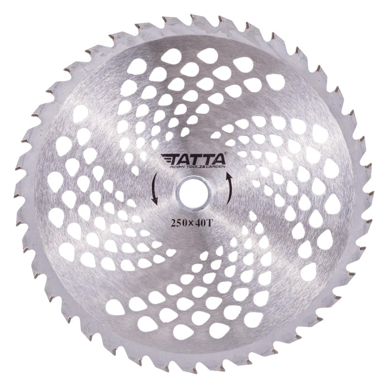 Disc motocoasa circular Tatta TT-1002, dinti vidia, 250x40T, pentru iarba