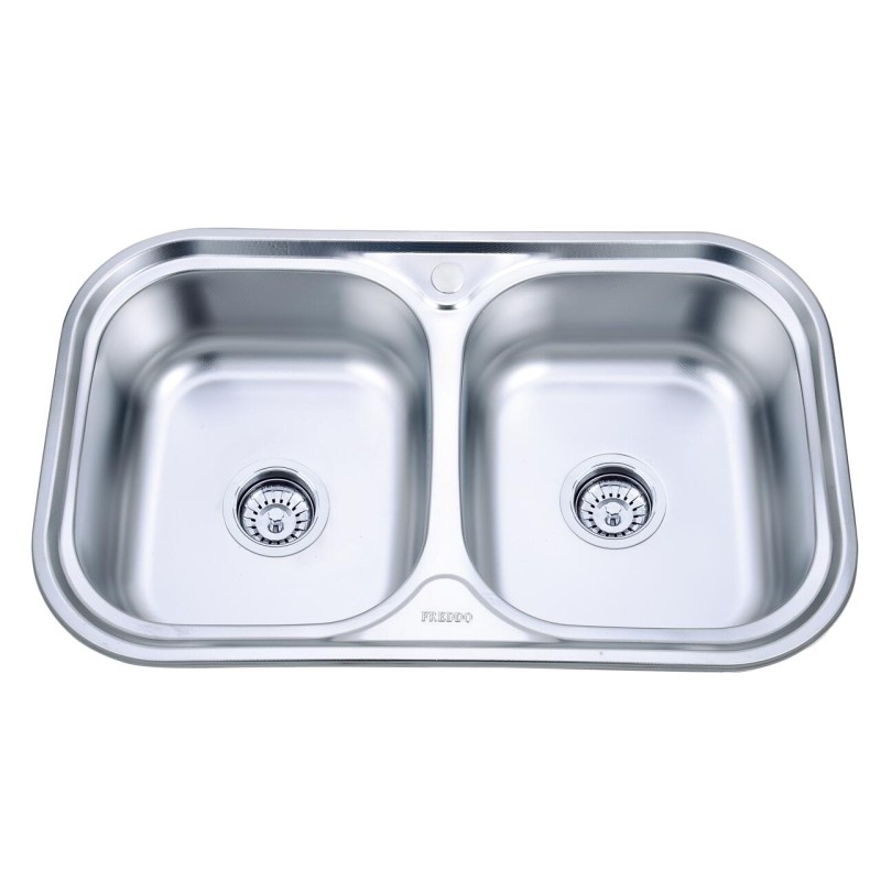 Chiuveta bucatarie Freddo SN9031,78x39x48 cm, adancime 18 cm, pentru blat, finisaj anticalcar, inox