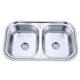 Chiuveta bucatarie Freddo SN9031,78x39x48 cm, adancime 18 cm, pentru blat, finisaj anticalcar, inox