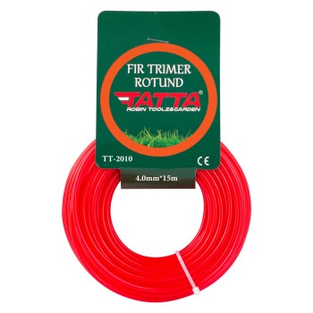 Fir patrat din nylon pentru trimmer TATTA TT-2010, grosime 4.0mm, lungime 15m