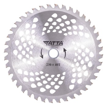 Disc motocoasa circular Tatta TT-1001, dinti vidia, 230x40T, pentru iarba