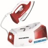 Statie de calcat HAUSBERG HB-7920RS, 2200W, 68g/min, 1000ml, anti-calcar, termostat, talpa ceramica, Rosu-Alb