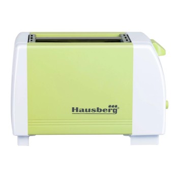 Prajitor de paine HAUSBERG HB-150VR, 750 W, capacitate 2 felii, 7 trepte reglare temperatura, oprire automata, Verde