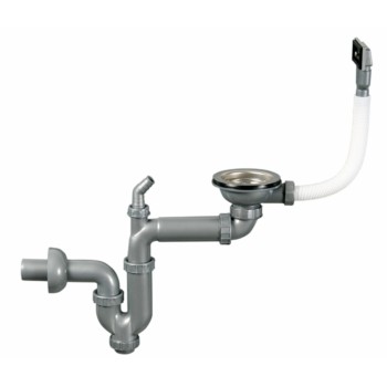 Sistem scurgere chiuveta Sanitec Q90 SN-046, racord cu preaplin