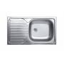 Chiuveta Sanitec ERT-C 408D, pentru blat, cuva dreapta, anticalcar, 76x43,5cm, Inox