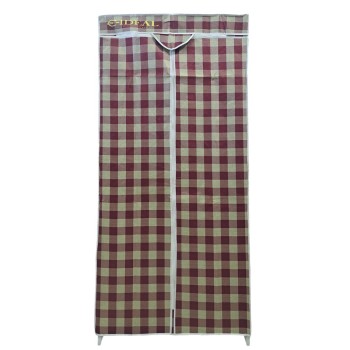 Dulap textile E004 portabil pentru depozitare, cu cadru metalic