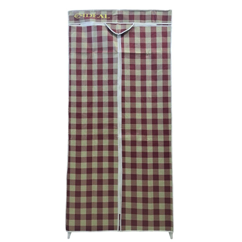 Dulap textile E004 portabil pentru depozitare, cu cadru metalic