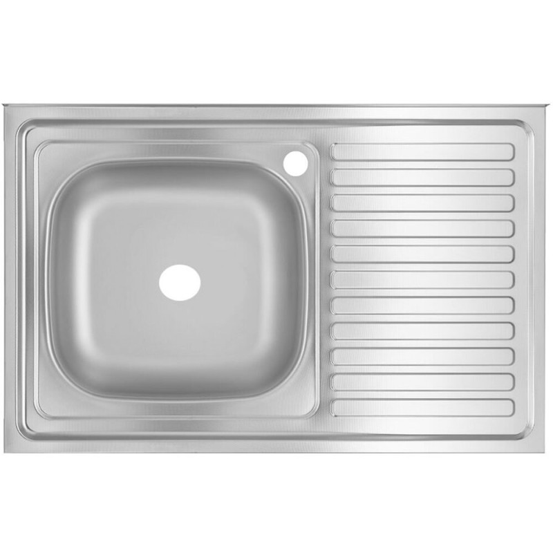 Chiuveta bucatarie Freddo SN7001S/Q32, pentru masca, finisaj anticalcar, cuva stanga, 80x50cm, inox