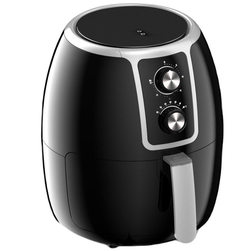Friteuza Air Fryer Hausberg HB2350, 1500 W, 3.5 L, Timer, protectie supra-incalzire