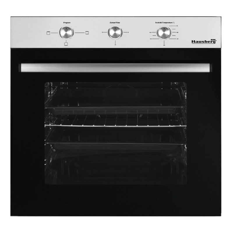 Pachet HAUSBERG Basic Style Black, Cuptor electric Incorporabil HB8052, Clasa A, 71L, 2000W, Negru/Inox, Plita Incorporabila HB563NG, 4 arzatoare, Gaz, Sticla, Negru, Hota incorporabila telescopica HB1285NG, Putere de absorbtie 420 m3/h, 2 motoare