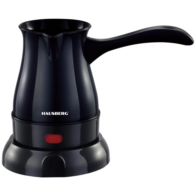 Ibric electric pentru cafea Hausberg HB-3810NG, Putere 600W, Capacitate 800 ml, Negru