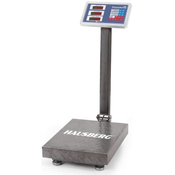 Cantar electronic cu platforma Hausberg HB6064, 150 kg, ecran dublu, afisaj lcd