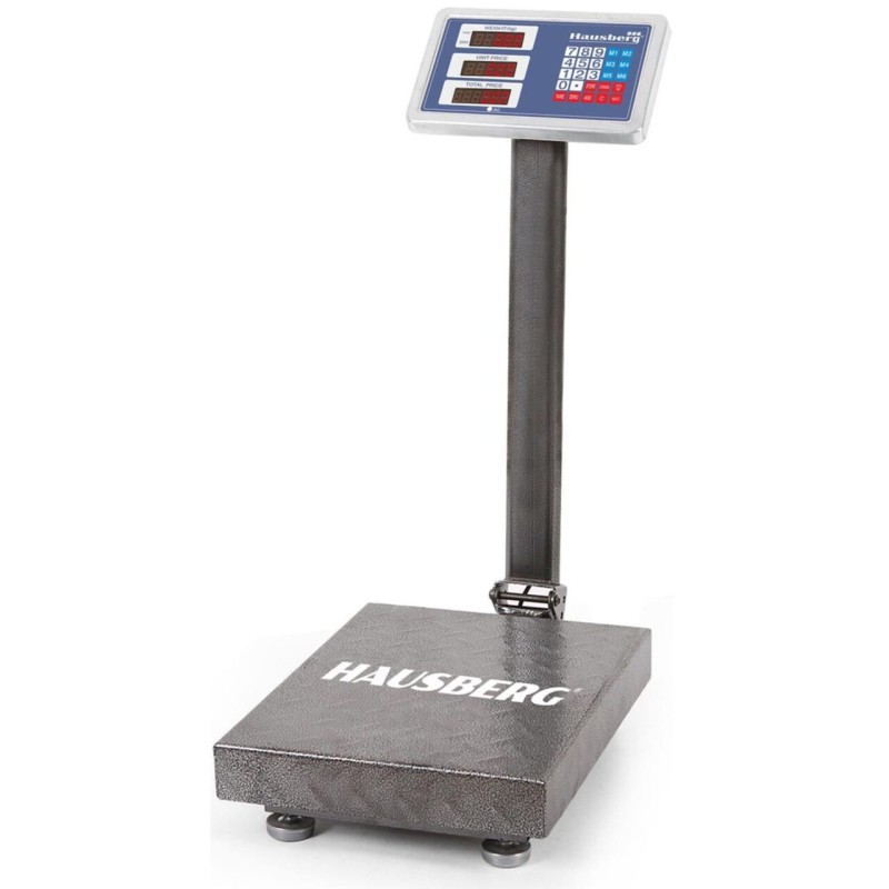 Cantar electronic cu platforma Hausberg HB6064, 150 kg, ecran dublu, afisaj lcd