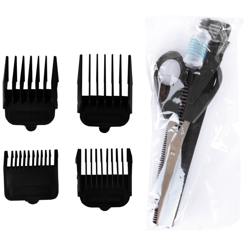 Masina de tuns HAUSBERG HB-62, Lame otel inoxidabil, Motor cupru, Maro/Negru