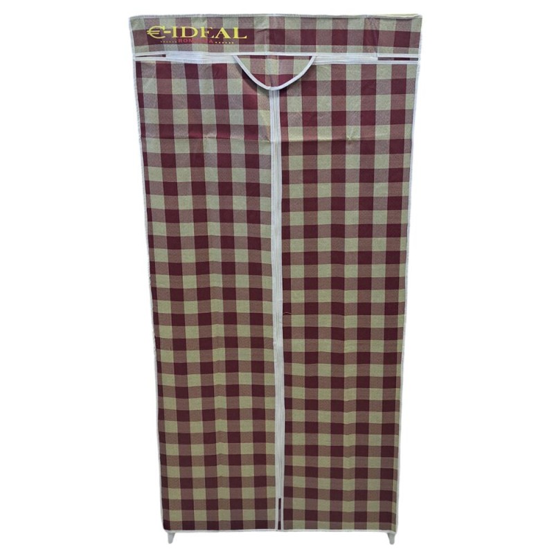 Dulap textile E004 portabil pentru depozitare, cu cadru metalic