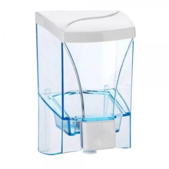 Dozator sapun lichid Sanitec SN6025, plastic, alb/transparent, 0.5 l