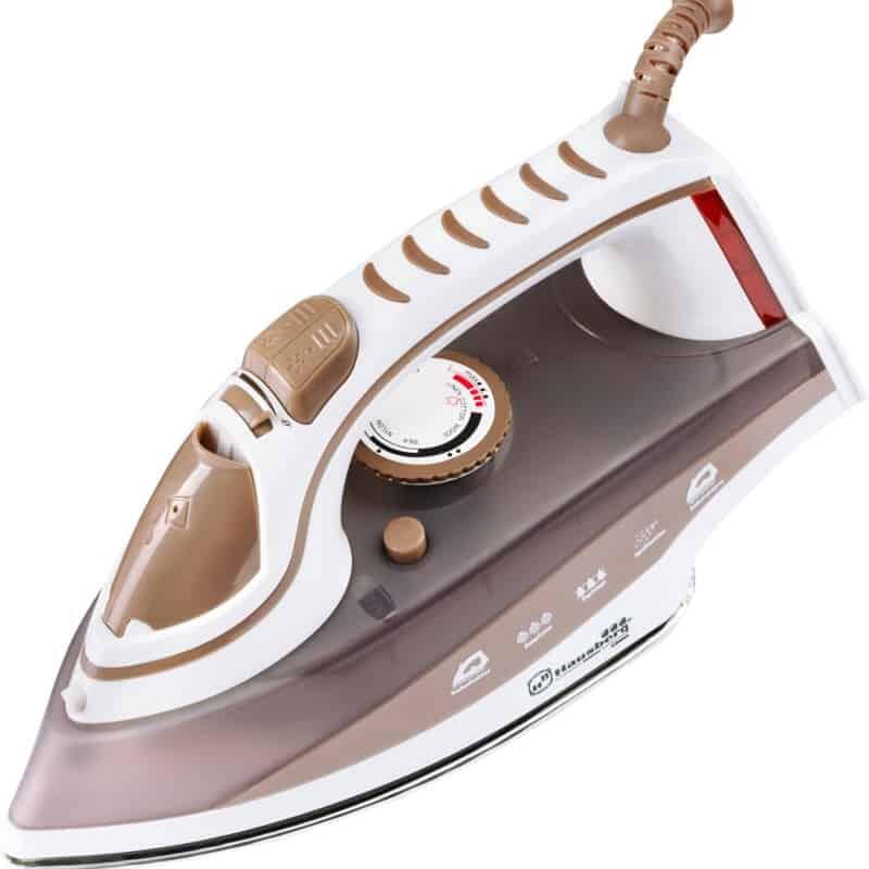 Fier de calcat Hausberg HB-7831MR, talpa inox, 2200W, maro